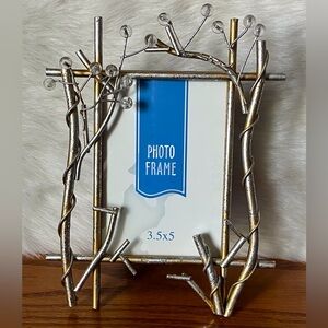 Mixed Metal Twig Picture Frame 3.5 x 5”